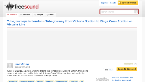 Freesound聲音庫：Tube Journey from Victoria Station to Kings Cross Station on Victoria Line縮圖