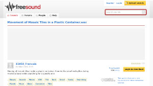 Freesound聲音庫：Movement of Mosaic Tiles in a Plastic Container.wav-資源代表圖