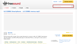 Freesound聲音庫：LG 328BG menus.mp3