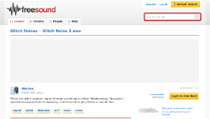Freesound聲音庫：Glitch Noise 3.wav