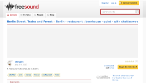 Freesound聲音庫：Berlin - restaurant :  beerhouse - quiet - with chatter.wav-資源代表圖