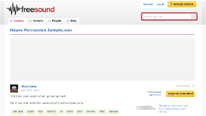 Freesound聲音庫：House Percussion Sample.wav-資源代表圖