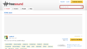 Freesound聲音庫：Cirbi.wav縮圖