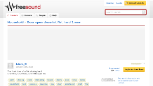 Freesound聲音庫：Door open close int flat hard 1.wav縮圖