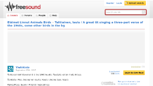 Freesound聲音庫：Talitiainen, laulu / A great tit singing a three-part verse of the 1960s, some other birds in the bg-資源代表圖