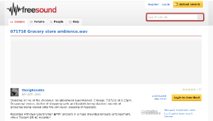 Freesound聲音庫：071716 Grocery store ambience.wav-資源代表圖