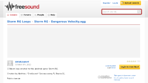 Freesound聲音庫：Storm RG - Dangerous Velocity.ogg-資源代表圖