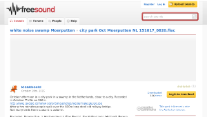 Freesound聲音庫：city park Oct Moerputten NL 151017_0820.flac-資源代表圖