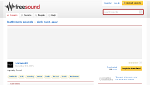 Freesound聲音庫：sink run1.wav縮圖