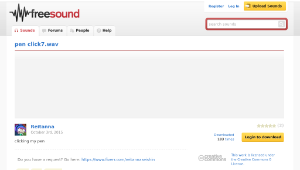 Freesound聲音庫：pen click7.wav縮圖