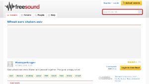 Freesound聲音庫：Wheat ears shaken.wav縮圖