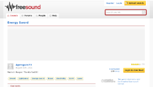 Freesound聲音庫：Energy Sword縮圖