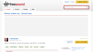 Freesound聲音庫：Driver widow up - Suzuki.wav縮圖