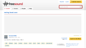Freesound聲音庫：swing beat.wav