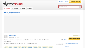 Freesound聲音庫：Keys Jangle (Close)縮圖