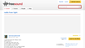 Freesound聲音庫：radio from light