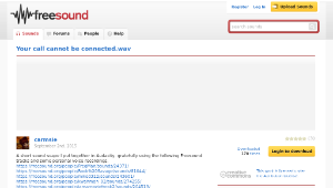 Freesound聲音庫：Your call cannot be connected.wav-資源代表圖