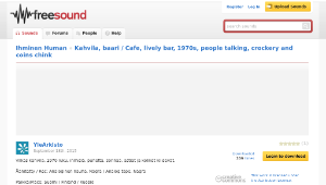 Freesound聲音庫：Kahvila, baari / Cafe, lively bar, 1970s, people talking, crockery and coins chink-資源代表圖