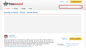 Freesound聲音庫：Tokyo - Thumb Piano-資源代表圖