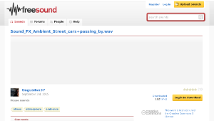 Freesound聲音庫：Sound_FX_Ambient_Street_cars+passing_by.wav-資源代表圖