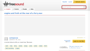 Freesound聲音庫：engine and froth at the rear of a ferry.wav縮圖