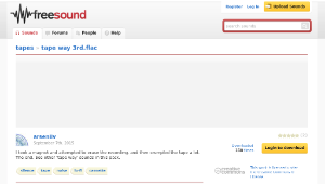 Freesound聲音庫：tape way 3rd.flac縮圖