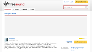 Freesound聲音庫：Gurgles.wav縮圖