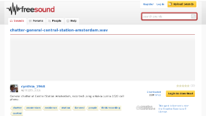 Freesound聲音庫：chatter-general-central-station-amsterdam.wav