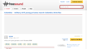 Freesound聲音庫：military drill young privates march Colombia 2016.flac縮圖