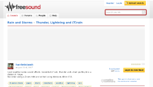 Freesound聲音庫：Thunder, Lightning and (T)rain-資源代表圖
