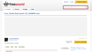Freesound聲音庫：Live_Yukko Dub Synth 14_102BPM.wav-資源代表圖