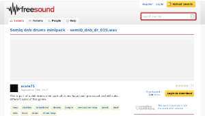Freesound聲音庫：semiQ_dnb_dr_019.wav
