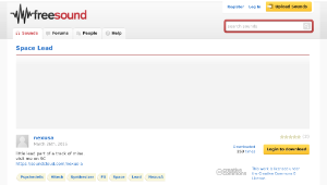 Freesound聲音庫：Space Lead