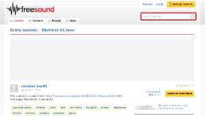 Freesound聲音庫：Distress 01.wav