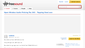 Freesound聲音庫：Tapping Steel.wav縮圖