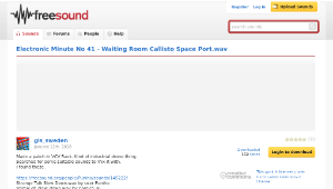 Freesound聲音庫：Electronic Minute No 41 - Waiting Room Callisto Space Port.wav