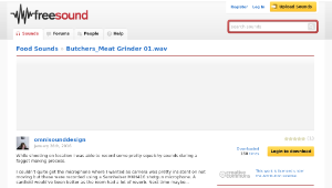 Freesound聲音庫：Butchers_Meat Grinder 01.wav-資源代表圖