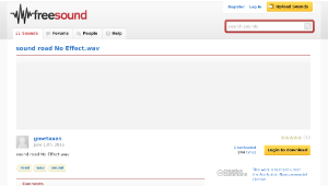 Freesound聲音庫：sound road No Effect.wav