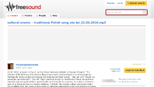 Freesound聲音庫：traditional Polish song_sto lat_22.03.2016.mp3