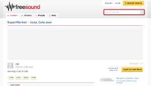 Freesound聲音庫：coca_Cola.wav