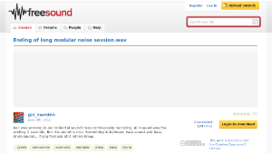 Freesound聲音庫：Ending of long modular noise session.wav