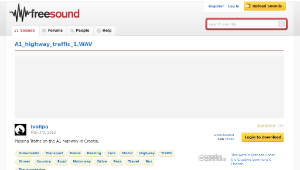Freesound聲音庫：A1_highway_traffic_1.WAV