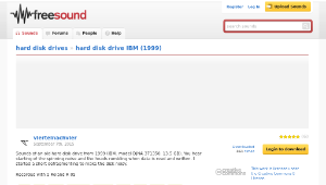 Freesound聲音庫：hard disk drive IBM (1999)