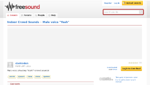 Freesound聲音庫：Male voice "Yeah"-資源代表圖