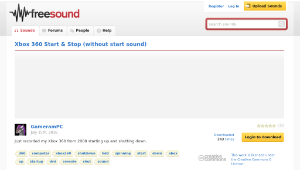 Freesound聲音庫：Xbox 360 Start & Stop (without start sound)