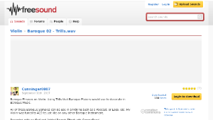 Freesound聲音庫：Baroque 02 - Trills.wav