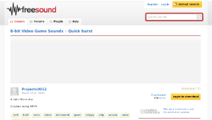 Freesound聲音庫：Quick burst