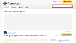 Freesound聲音庫：WindEnsemble warm-up.wav