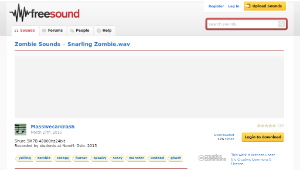 Freesound聲音庫：Snarling Zombie.wav