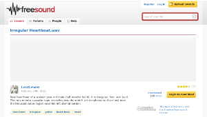 Freesound聲音庫：Irregular Heartbeat.wav